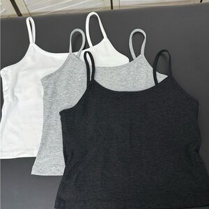 Beyond Yoga Bundle of 3 size Medium. Women's Black, Gray, and White Camisole Set
